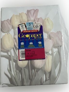 🔴New Geopapaers Designer Paper Tulip Floral Printer Paper Laser Injet Project